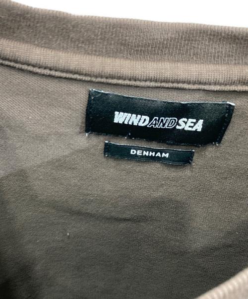 WIND AND SEA（ウィンダンシー）WIND AND SEA (ウィンダンシー) Denham (デンハム) プリントカットソー ブラウン サイズ:Sの古着・服飾アイテム