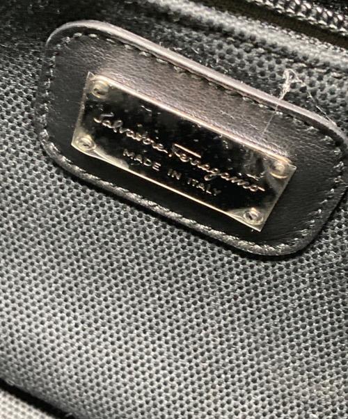 Salvatore Ferragamo（サルヴァトーレ フェラガモ）Salvatore Ferragamo (サルヴァトーレ フェラガモ) ダブルガンチーニハンドバッグ ブラックの古着・服飾アイテム