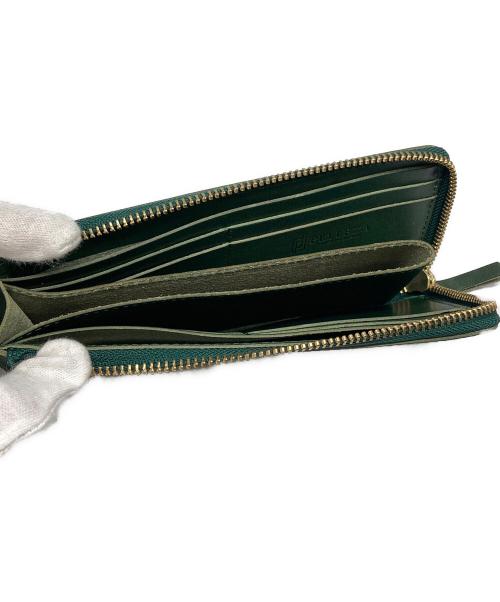 PELLEZA（ペレザ）PELLEZA (ペレザ) 栃木レザー長財布 グリーンの古着・服飾アイテム