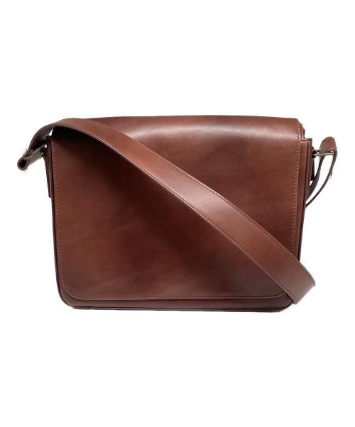 MOTHERHOUSE（マザーハウス）MOTHERHOUSE (マザーハウス) アンティーク B5 ショルダー ブラウンの古着・服飾アイテム