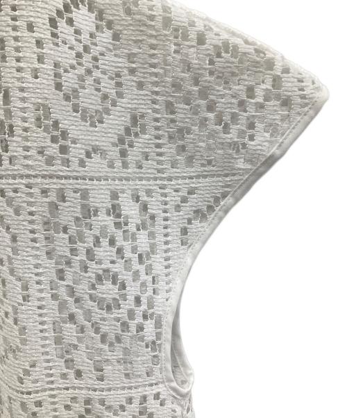 le.coeur blanc（ルクールブラン）le.coeur blanc (ルクールブラン) ロングジレ ホワイト サイズ:38  未使用品の古着・服飾アイテム