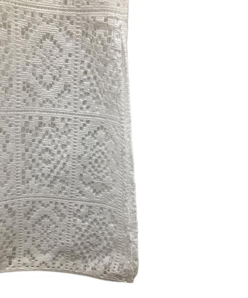 le.coeur blanc（ルクールブラン）le.coeur blanc (ルクールブラン) ロングジレ ホワイト サイズ:38  未使用品の古着・服飾アイテム