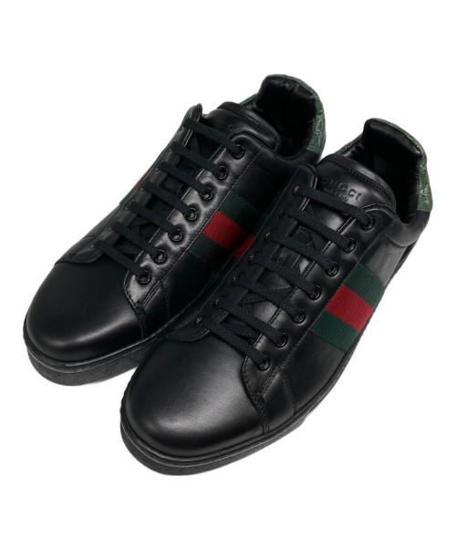 GUCCI（グッチ）GUCCI (グッチ) シェリーラインスニーカー ブラック サイズ:40の古着・服飾アイテム