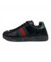 GUCCI (グッチ) シェリーラインスニーカー ブラック サイズ:40：13000円
