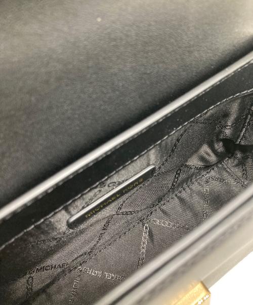 MICHAEL KORS（マイケル・コース）MICHAEL KORS (マイケルコース) DELANCEYトップハンドルチェーンクロスボディスモール ブラックの古着・服飾アイテム