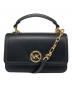 MICHAEL KORS（マイケルコース）の古着「DELANCEYトップハンドルチェーンクロスボディスモール」｜ブラック