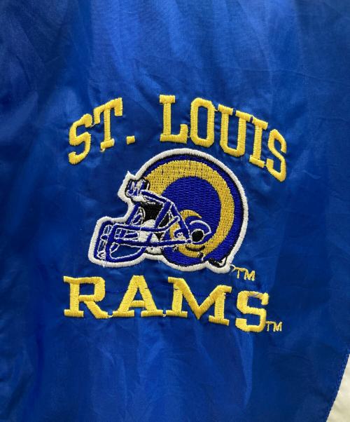 STARTER（スターター）STARTER (スターター) 00'sナイロンジャケット ブルー×イエロー サイズ:XLの古着・服飾アイテム