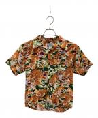 AVANTIアヴァンティ）の古着「シルクアロハシャツ」｜オレンジ