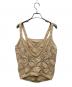 6(ROKU) BEAUTY&YOUTH (ロク ビューティーアンドユース) LILY YARN SUKASHI KNIT CAMISOLE/リリヤン スカシ ニット ベージュ サイズ:Free：5000円
