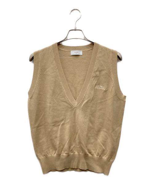 SLOBE IENA（スローブ イエナ）SLOBE IENA (スローブ イエナ) The Skirt Chronicles (スカート クロニクルズ) ニットベスト ベージュ サイズ:Freeの古着・服飾アイテム