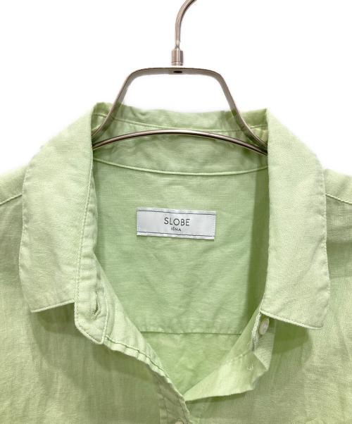SLOBE IENA（スローブ イエナ）SLOBE IENA (スローブ イエナ) リネン混シャツ グリーン サイズ:記載なし（下記参照）の古着・服飾アイテム