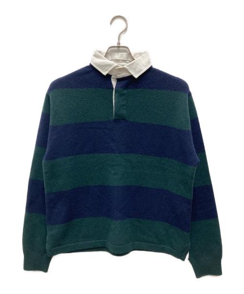 SLOBE IENA（スローブ イエナ）SLOBE IENA (スローブ イエナ) ラガーニット グリーン サイズ:表記無し(実寸ご確認ください）の古着・服飾アイテム