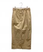 SLOBE IENAスローブ イエナ）の古着「ローライズチノアイラインスカート」｜ベージュ