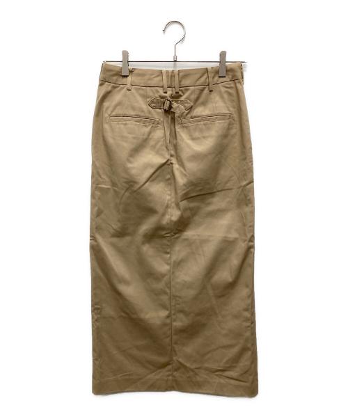 SLOBE IENA（スローブ イエナ）SLOBE IENA (スローブ イエナ) ローライズチノアイラインスカート ベージュ サイズ:36の古着・服飾アイテム