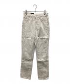 LEVI'Sリーバイス）の古着「70S HIGH STRAIGHT NATURAL AMBER FLOWER/ストレート ナチュラル アンバー フロア」｜アイボリー