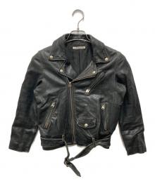 beautiful people（ビューティフルピープル）の古着「ダブルライダースジャケット」｜ブラック