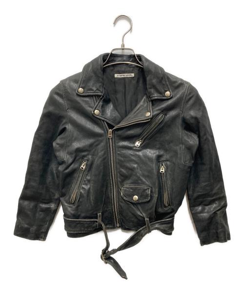 beautiful people（ビューティフルピープル）beautiful people (ビューティフルピープル) ダブルライダースジャケット ブラック サイズ:140の古着・服飾アイテム