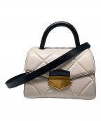 CHARLES & KEITHチャールズアンドキース）の古着「2WAYショルダーバッグ」｜ベージュ×ブラック