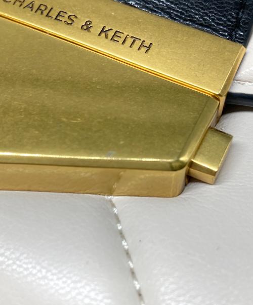 CHARLES & KEITH（チャールズアンドキース）CHARLES & KEITH (チャールズ＆キース) 2WAYショルダーバッグ ベージュ×ブラックの古着・服飾アイテム