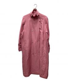 Lautashi（ラウタシー）の古着「Linen Coat/リネン コート」｜ピンク