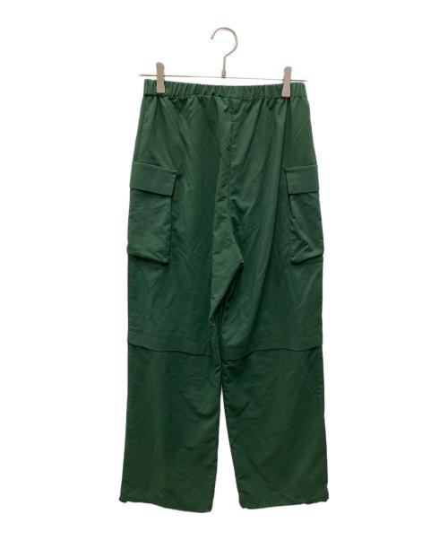 RIM.ARK（リムアーク）RIM.ARK (リムアーク) Squeezed hem nylon PT/スクイード ヘム ナイロン パンツ グリーン サイズ:36の古着・服飾アイテム