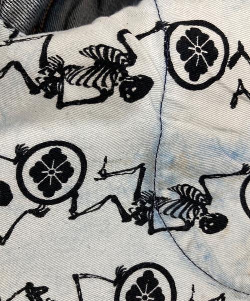 YAMANE EVISU（ヤマネ エヴィス）YAMANE EVISU (ヤマネ エヴィス) カモメペイントデニムパンツ インディゴ サイズ:34×34の古着・服飾アイテム