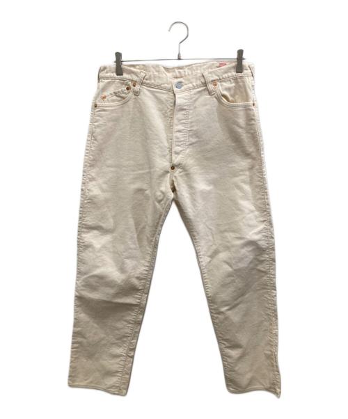 YAMANE（ヤマネ）YAMANE (ヤマネ) EVISU (エヴィス) コットンパンツ ホワイト サイズ:38×32の古着・服飾アイテム