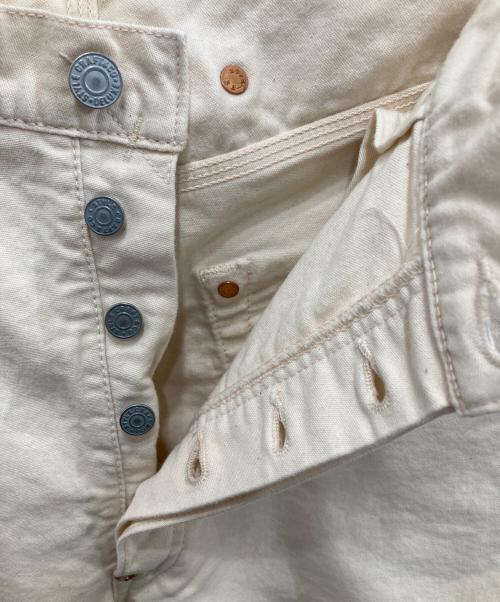 YAMANE（ヤマネ）YAMANE (ヤマネ) EVISU (エヴィス) コットンパンツ ホワイト サイズ:38×32の古着・服飾アイテム