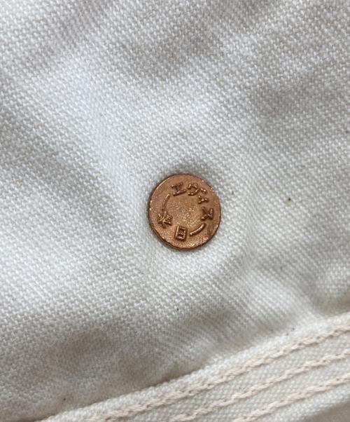 YAMANE（ヤマネ）YAMANE (ヤマネ) EVISU (エヴィス) コットンパンツ ホワイト サイズ:38×32の古着・服飾アイテム