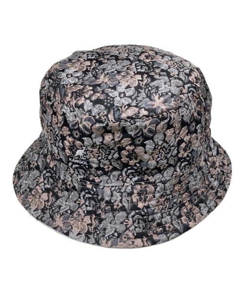 KANGOL（カンゴール）KANGOL (カンゴール) floral jacquard rev bucket ブラック サイズ:L 未使用品の古着・服飾アイテム