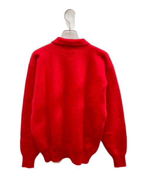 RALPH LAUREN（ラルフローレン）RALPH LAUREN (ラルフローレン) ニットポロシャツ レッド サイズ:170㎝ 未使用品の古着・服飾アイテム