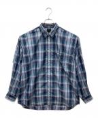DAIWA PIER39ダイワ ピア39）の古着「TECH REGULAR COLLAR SHIRT/テック レギュラー カラー シャツ」｜ブルー×ネイビー