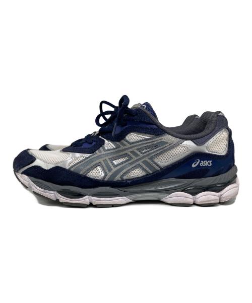 asics（アシックス）asics (アシックス) Gel-NYC ホワイト×ネイビー サイズ:27の古着・服飾アイテム
