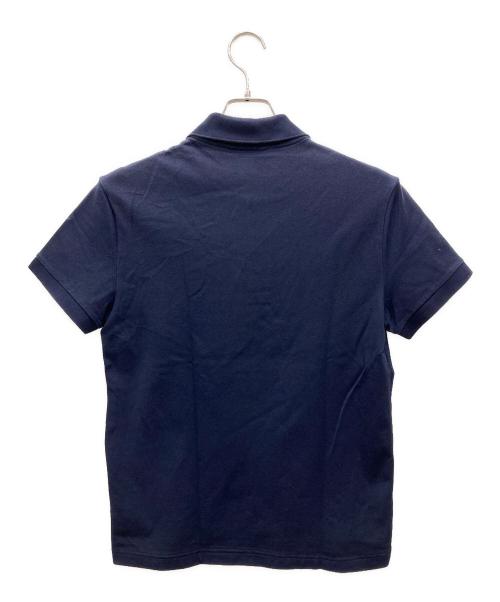 LACOSTE（ラコステ）LACOSTE (ラコステ) トリプルワニロゴパッチポロシャツ ネイビー サイズ:Mの古着・服飾アイテム