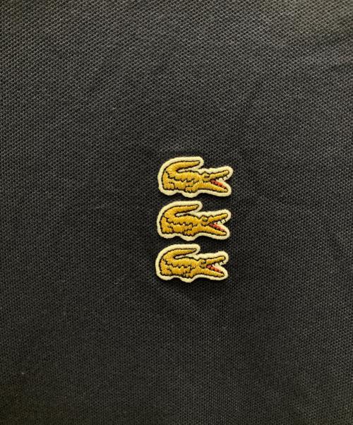 LACOSTE（ラコステ）LACOSTE (ラコステ) トリプルワニロゴパッチポロシャツ ネイビー サイズ:Mの古着・服飾アイテム