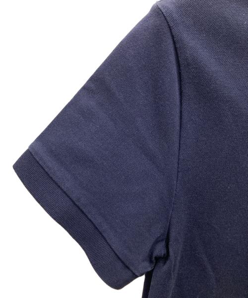 LACOSTE（ラコステ）LACOSTE (ラコステ) トリプルワニロゴパッチポロシャツ ネイビー サイズ:Mの古着・服飾アイテム