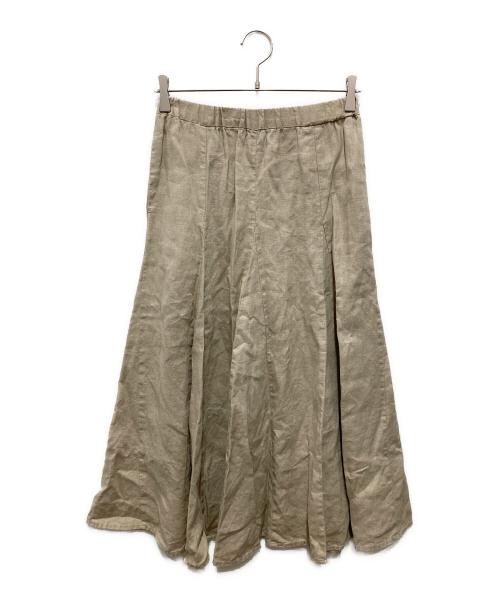 SLOBE IENA（スローブ イエナ）SLOBE IENA (スローブ イエナ) European Flax ロングスカート/ヨーロピアン フラックス ロングスカート ベージュ サイズ:36の古着・服飾アイテム