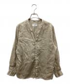 SLOBE IENAスローブ イエナ）の古着「European Flax オーバーシャツ/ヨーロピアン フラックス オーバーシャツ」｜ベージュ