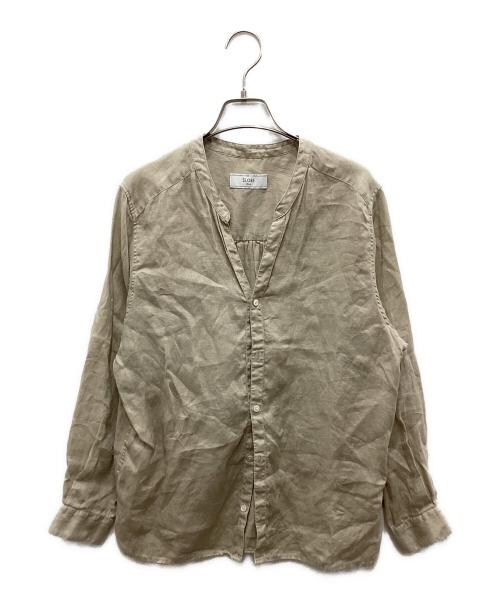 SLOBE IENA（スローブ イエナ）SLOBE IENA (スローブ イエナ) European Flax オーバーシャツ/ヨーロピアン フラックス オーバーシャツ ベージュ サイズ:不明(実寸をご確認ください)の古着・服飾アイテム