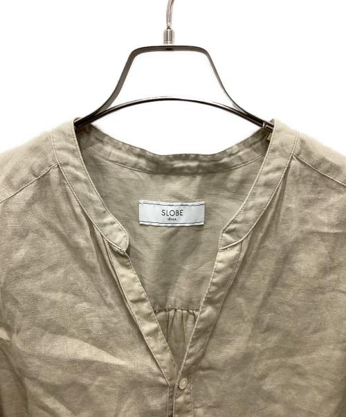 SLOBE IENA（スローブ イエナ）SLOBE IENA (スローブ イエナ) European Flax オーバーシャツ/ヨーロピアン フラックス オーバーシャツ ベージュ サイズ:不明(実寸をご確認ください)の古着・服飾アイテム