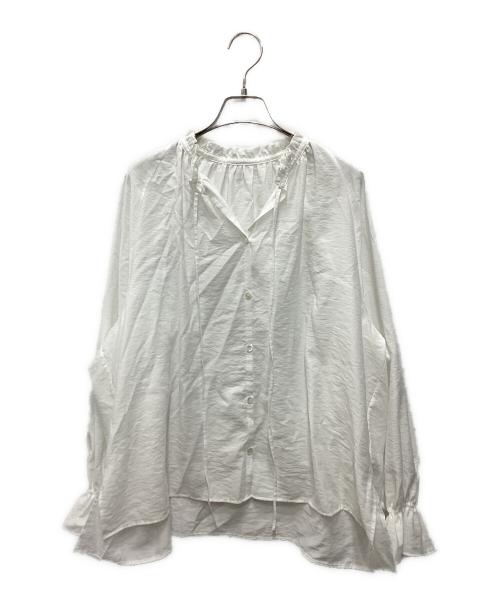 Spick and Span（スピック＆スパン）Spick and Span (スピックアンドスパン) ハイブリットフリルカラーボリュームスリーブブラウス ホワイト サイズ:不明(実寸をご確認ください)の古着・服飾アイテム