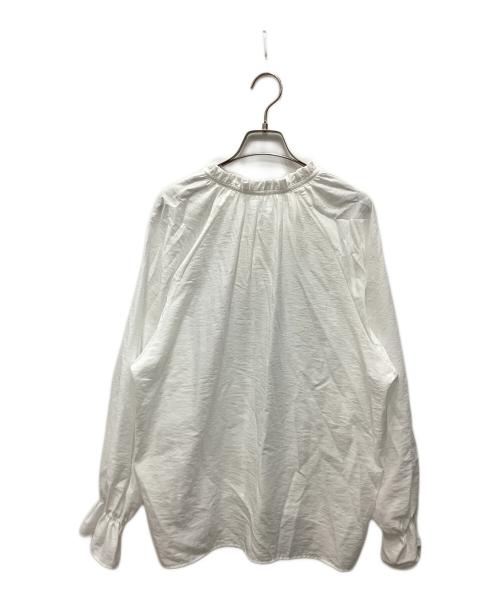 Spick and Span（スピック＆スパン）Spick and Span (スピックアンドスパン) ハイブリットフリルカラーボリュームスリーブブラウス ホワイト サイズ:不明(実寸をご確認ください)の古着・服飾アイテム