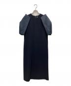 Heveヘイヴ）の古着「ブラウスワンピース」｜ネイビー