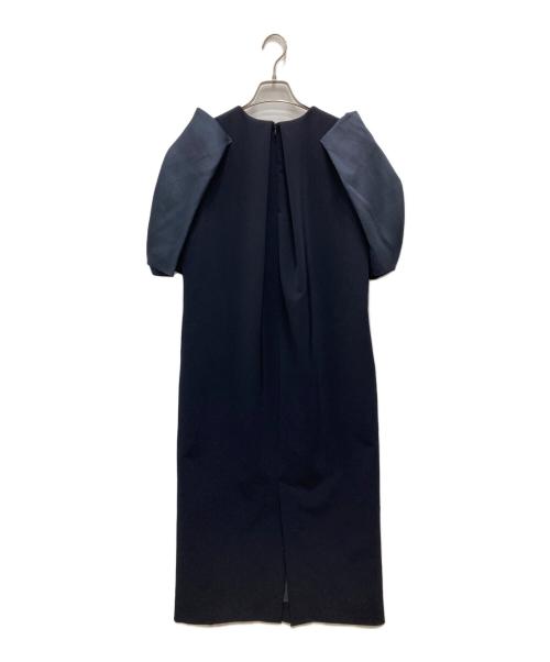 Heve（ヘイヴ）Heve (ヘイヴ) ブラウスワンピース ネイビー サイズ:36 未使用品の古着・服飾アイテム