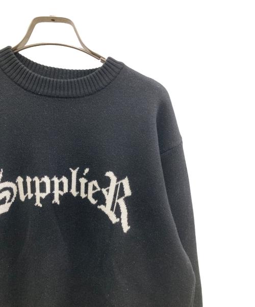 SUPPLIER（サプライヤー）SUPPLIER (サプライヤー) クルーネックスウェット ブラック サイズ:Ｓの古着・服飾アイテム