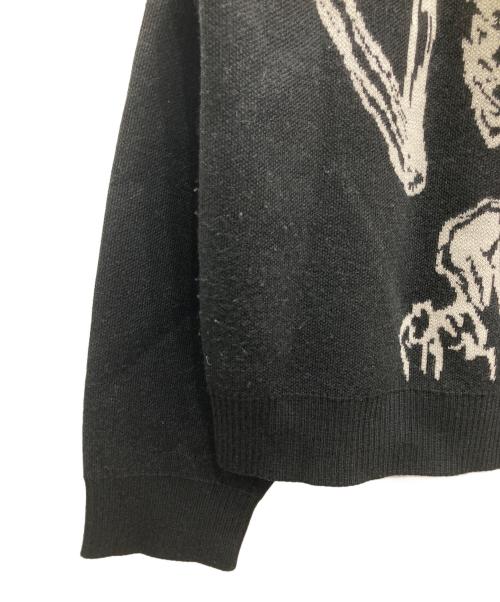 HCW（ヘブンキャットウェイト）HCW (ヘブンキャットウェイト) Unknown (アンノウン) ニット ブラック サイズ:XSの古着・服飾アイテム