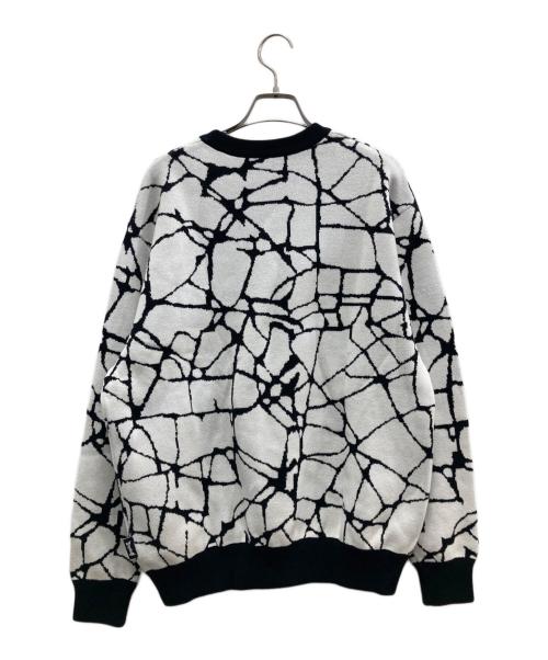 SUPPLIER（サプライヤー）SUPPLIER (サプライヤー) CRACK CREW KNIT ホワイト サイズ:FREEの古着・服飾アイテム