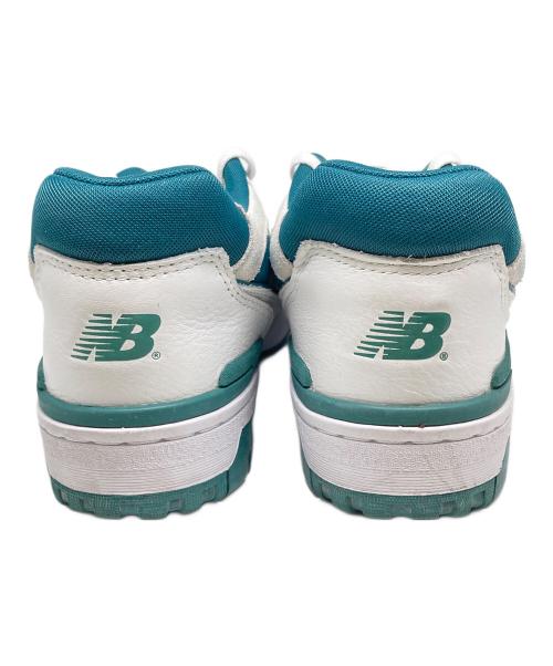 NEW BALANCE（ニューバランス）NEW BALANCE (ニューバランス) BB550/スニーカー ホワイト×グリーン サイズ:27の古着・服飾アイテム