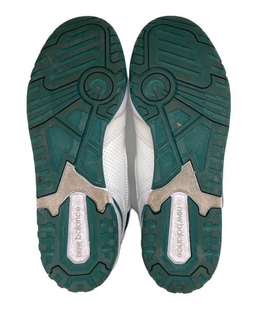 NEW BALANCE（ニューバランス）NEW BALANCE (ニューバランス) BB550/スニーカー ホワイト×グリーン サイズ:27の古着・服飾アイテム