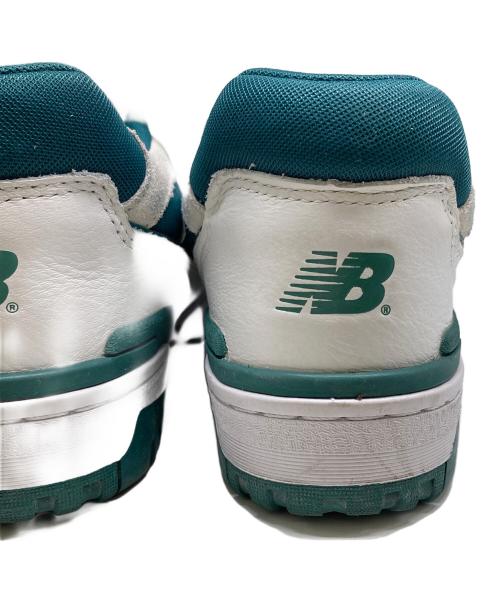 NEW BALANCE（ニューバランス）NEW BALANCE (ニューバランス) BB550/スニーカー ホワイト×グリーン サイズ:27の古着・服飾アイテム